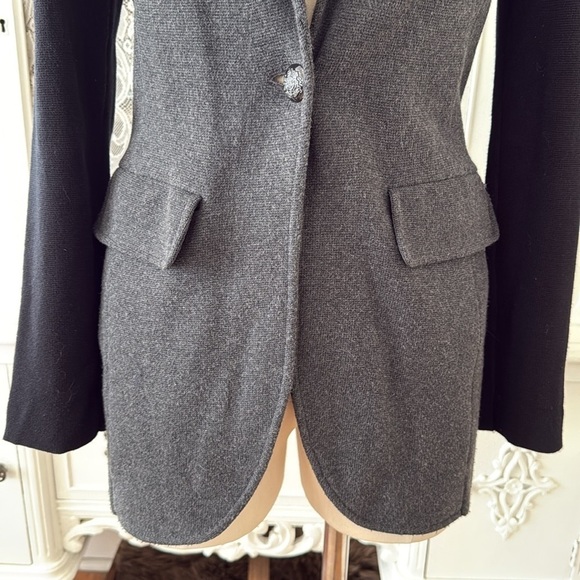 Lauren Ralph Lauren Two Tone Knit Blazer - Picture 4 of 11